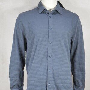 Ben Sherman Men's Blackcloud Shirt XL Textured Button-Down long sleeve Gray NWT